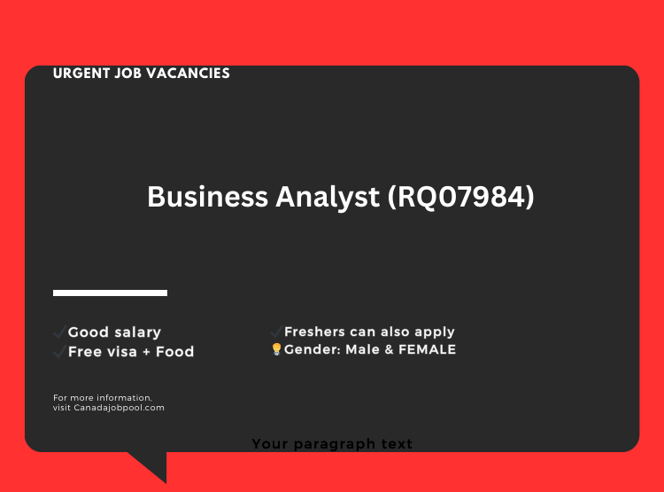 Business Analyst (RQ07984)