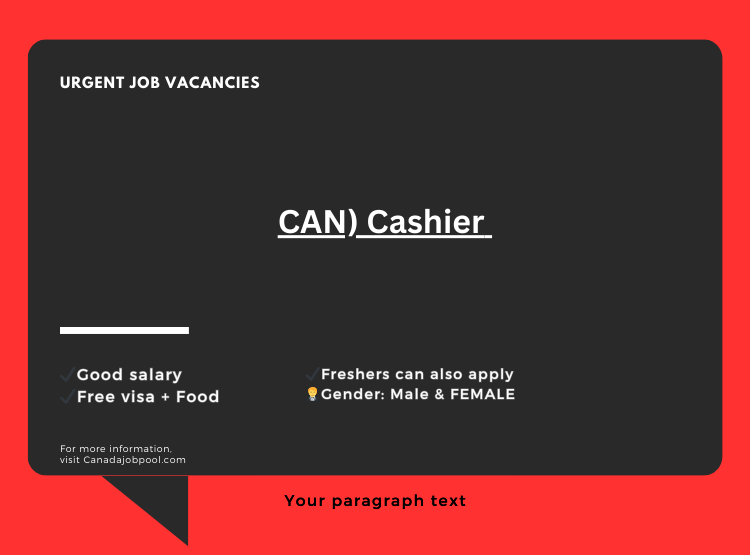 CAN) Cashier