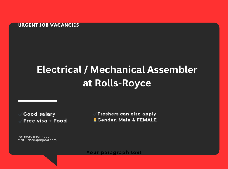 Electrical / Mechanical Assembler at Rolls-Royce