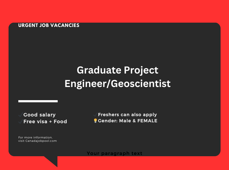 Graduate Project Engineer/Geoscientist