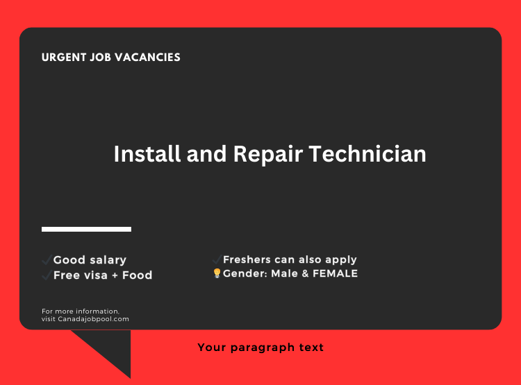 Install and Repair Technician