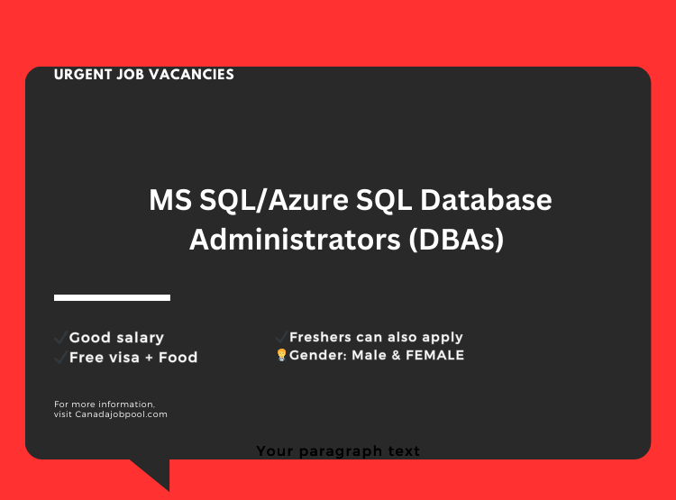 MS SQL/Azure SQL Database Administrators (DBAs)