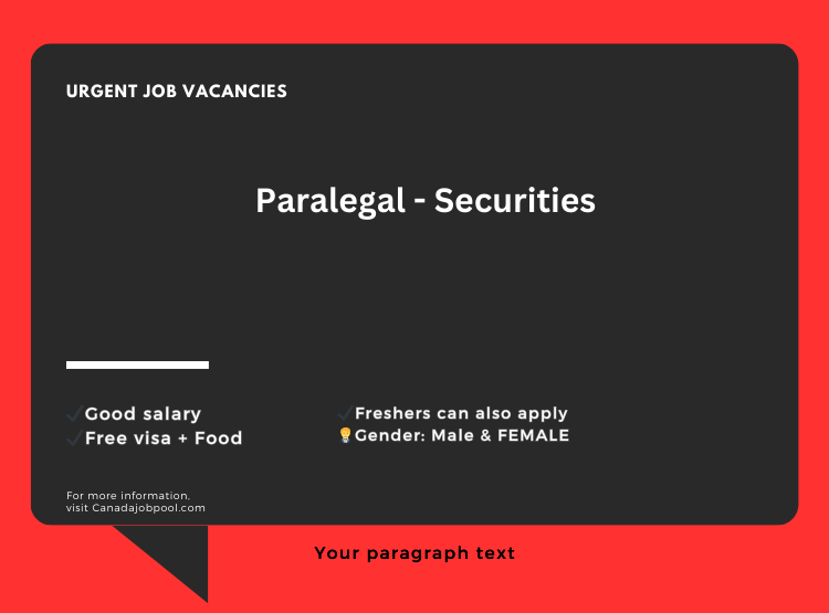 Paralegal - Securities