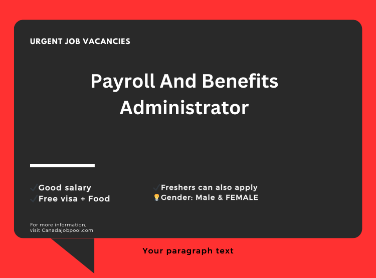 Payroll And Benefits Administrator