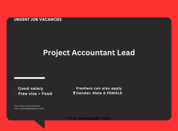 Project Accountant Lead