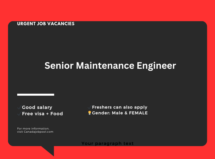 Senior Maintenance Engineer