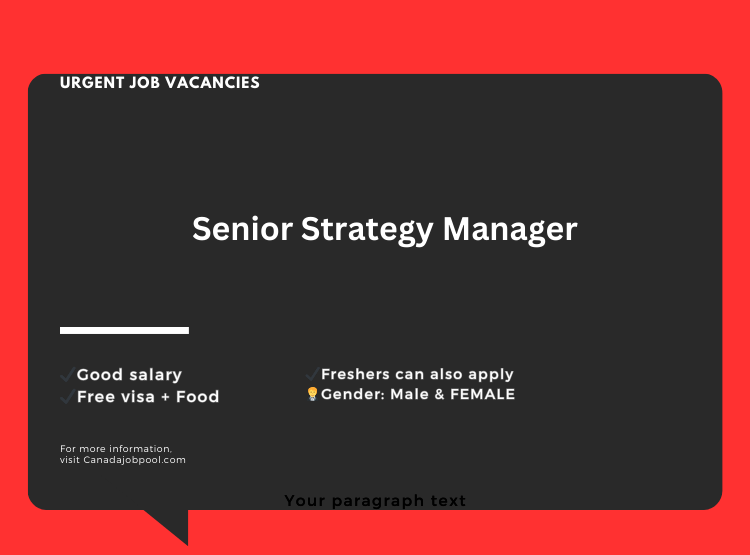 Senior Strategy Manager