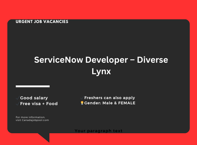 ServiceNow Developer – Diverse Lynx