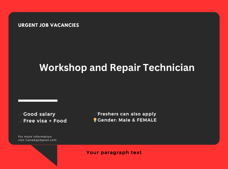 Workshop and Repair Technician